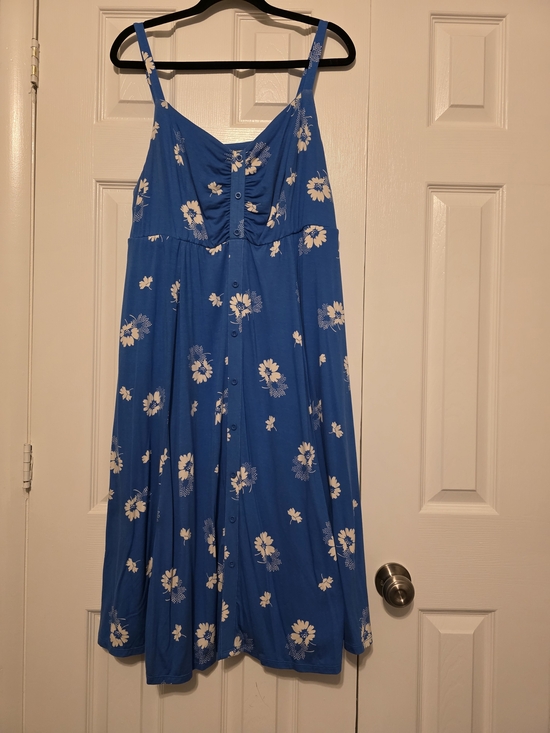 torrid Dresses & Skirts - Blue Floral Button-Front Sundress